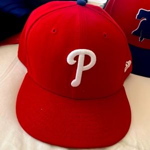 phillies new era 7 3/4 fitted hat like new